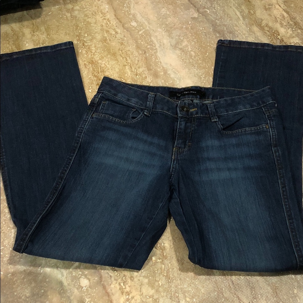 Calvin Klein Dark Blue Bootcut Jeans Size 2